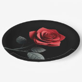 赤独身のいバラ ペーパープレート (アングル)