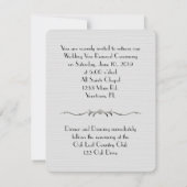 赤独身のの結婚バラの誓い 招待状 (裏面)