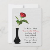 赤独身のの結婚バラの誓い 招待状 (正面)