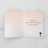 赤独身のひまわり母の日 カード (内部)