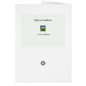 赤独身のひまわり空白のカード (裏面)