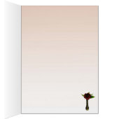 赤独身のひまわり空白のカード (内側 (右))