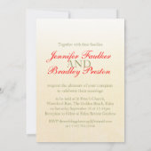 赤独身のチューリップアート結婚式招待状 招待状 (裏面)