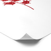 赤独身のチューリップ ポスター (角)