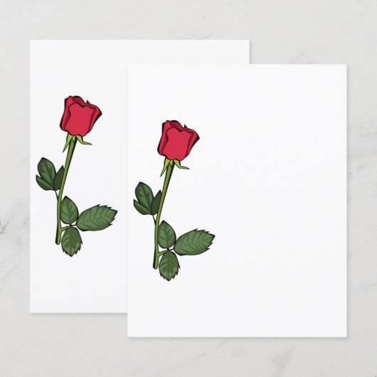 赤独身のバラ (正面/裏面)