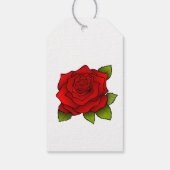 赤独身のバラ ギフトタグ (裏面)
