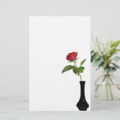赤独身のバラ 便箋 (スタンド正面)