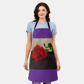 赤独身のローズエプロン エプロン (着用した状態)
