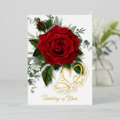 赤独身のローズバレンタインデー 箔シーズンカード (立ち正面)