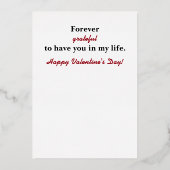 赤独身のローズバレンタインデー 箔シーズンカード (裏面)