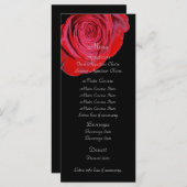 赤独身のローズ結婚のメニュー メニュー (正面/裏面)