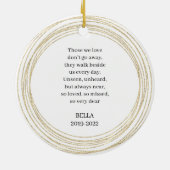 赤猫パーソナライズメモリアル引用文 セラミックオーナメント (裏面)