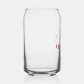 赤獣医学校卒業パーソナライズされた ガラス缶 (右)