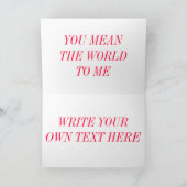 赤玉石ハートグリーティングカード シーズンカード (内部)