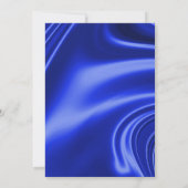 赤王室のちゃんシャワー招待状暗い肌トーン 招待状 (裏面)