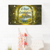 赤王室のちゃんシャワーA王室のお祝い開始 横断幕 (インサイチュ)