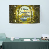 赤王室のちゃんシャワーA王室のお祝い開始 横断幕 (トレードショー)