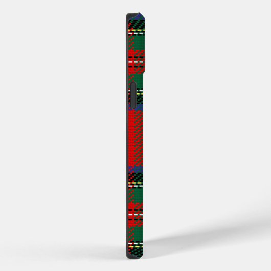 赤王室のと緑のスコットタータンチェックパターン Case-Mate iPhoneケース (裏面 / 右)