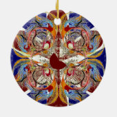 赤王室のファンタジー セラミックオーナメント (裏面)