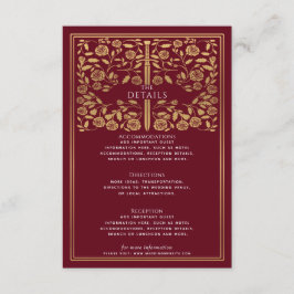 赤王室の中世結婚刀詳細 エンクロージャーカード