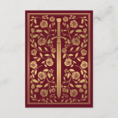 赤王室の中世結婚刀詳細 エンクロージャーカード (裏面)