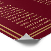 赤王室の中世結婚剣座図 ポスター (角)