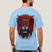 赤王室の獅子Tシャツ – ジャングルの王様 Tシャツ (裏面)
