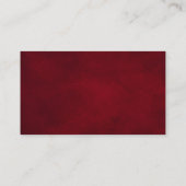 赤王室の白銀金属フローラ結婚ズ エンクロージャーカード (裏面)