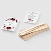 赤王室の白銀金属フローラ結婚ズ ハンドファン (組立なし)