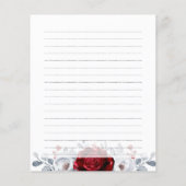 赤王室の白銀金属ブライダルシャワー (裏面)