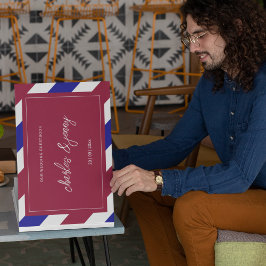 赤王室の青結婚テーマ ゲストブック