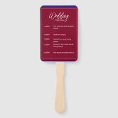 赤王室の青結婚テーマ ハンドファン (正面)