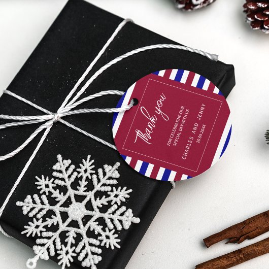 赤王室の青結婚テーマ フェイバータグ