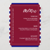 赤王室の青結婚テーマ メニュー (正面)