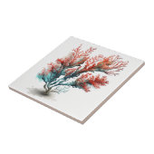 赤珊瑚、水彩陶瓦 タイル (側面)