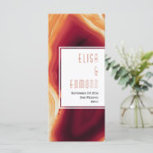 赤瑪瑙スライス結婚のカード メニュー (スタンド正面)