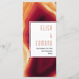 赤瑪瑙スライス結婚のカード メニュー