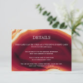 赤瑪瑙スライス結婚の詳細挿入カード エンクロージャーカード (スタンド正面)