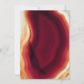 赤瑪瑙スライス(紅葉モダン結婚) 招待状 (裏面)