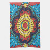 赤瓦メキシコタラセラミックス キッチンタオル (縦)