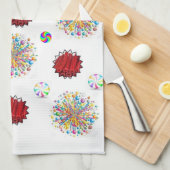 赤甘草キッチンハンドタオル キッチンタオル (四つ折り)