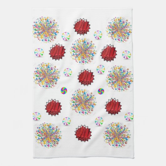 赤甘草キッチンハンドタオル キッチンタオル (縦)