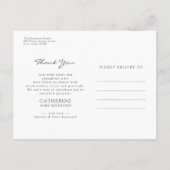 赤生まれたばかりのん坊の女の子の到着出産発表 ポストカード (裏面)