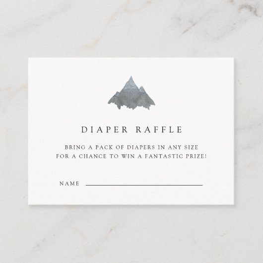 赤生まれちゃんシャワーおむつラッフルカードを探索する エンクロージャーカード (正面)