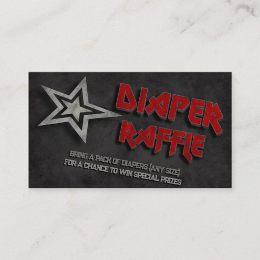 赤生まれちゃんシャワーおむつラッフル エンクロージャーカード (正面)