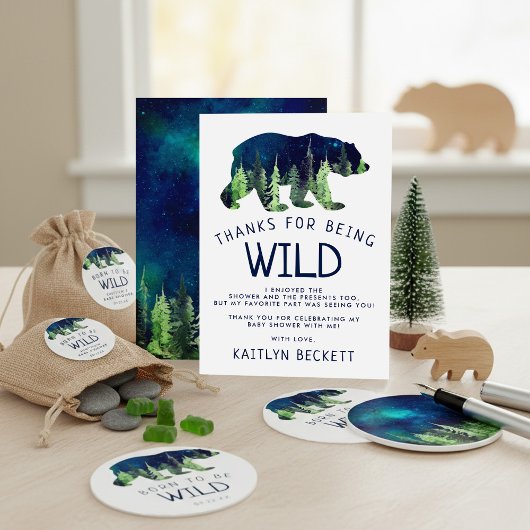 赤生まれん坊のシャワーを浴びる サンキューカード