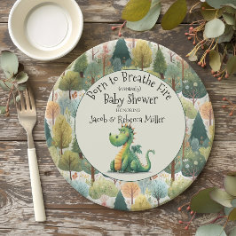 赤生まれん坊のシャワーを浴びる ペーパープレート