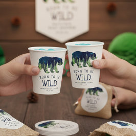 赤生まれん坊のシャワーを浴びる 紙コップ