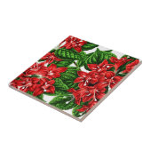 赤生姜の花、ヴィンテージプリント タイル (側面)