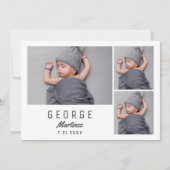 赤男女兼用ちゃんシャワーありがとうご生まれたばかりのざい 案内状 (正面)